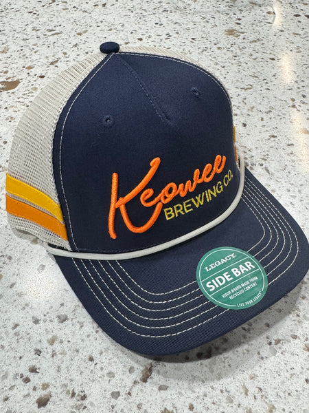 Retro Stripe Hat - Orange